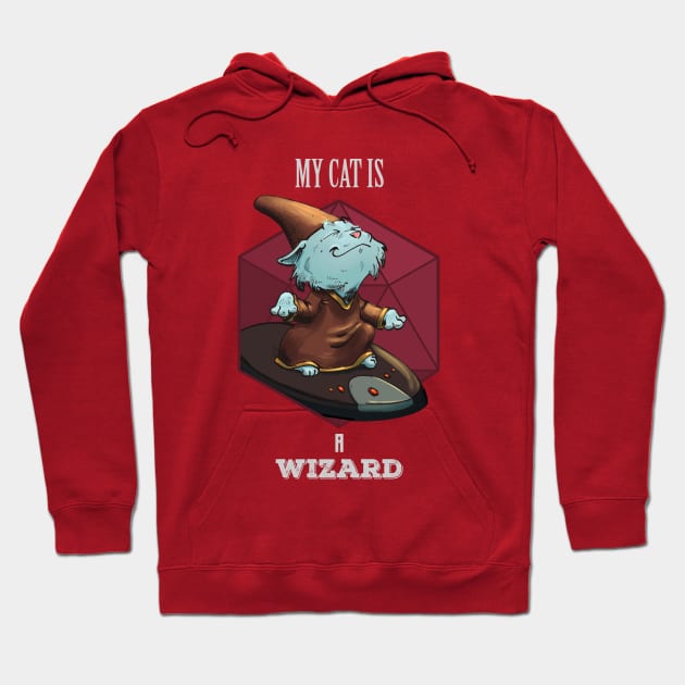 RPG Cat Wizard Hoodie by Carlos CD